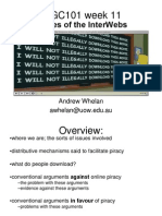 DIGC101 Week 11 - Pirates of the Interwebs - Dr Andrew Whelan