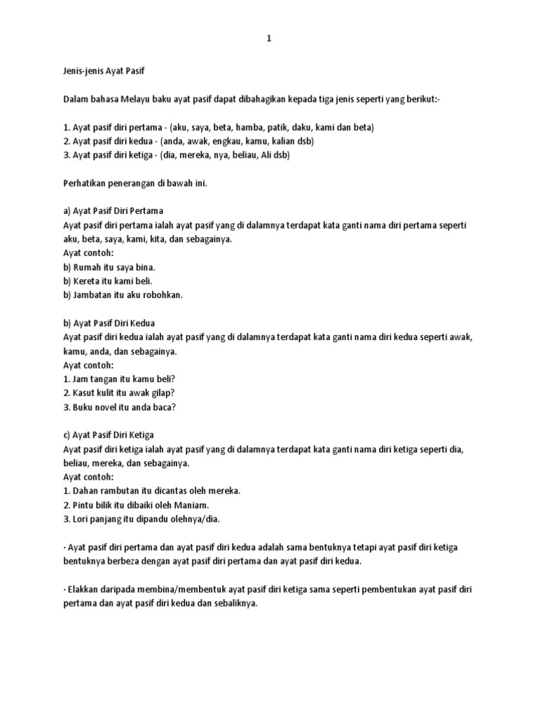 Ayat Pasif Pdf