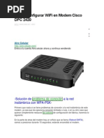 Cómo Configurar WiFi en Modem Cisco DPC 2420