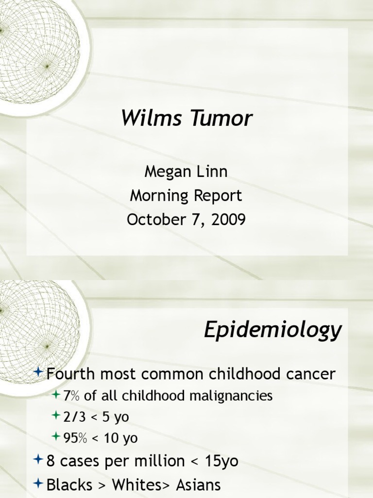 Wilms Tumor Overview and Associated Syndromes | PDF