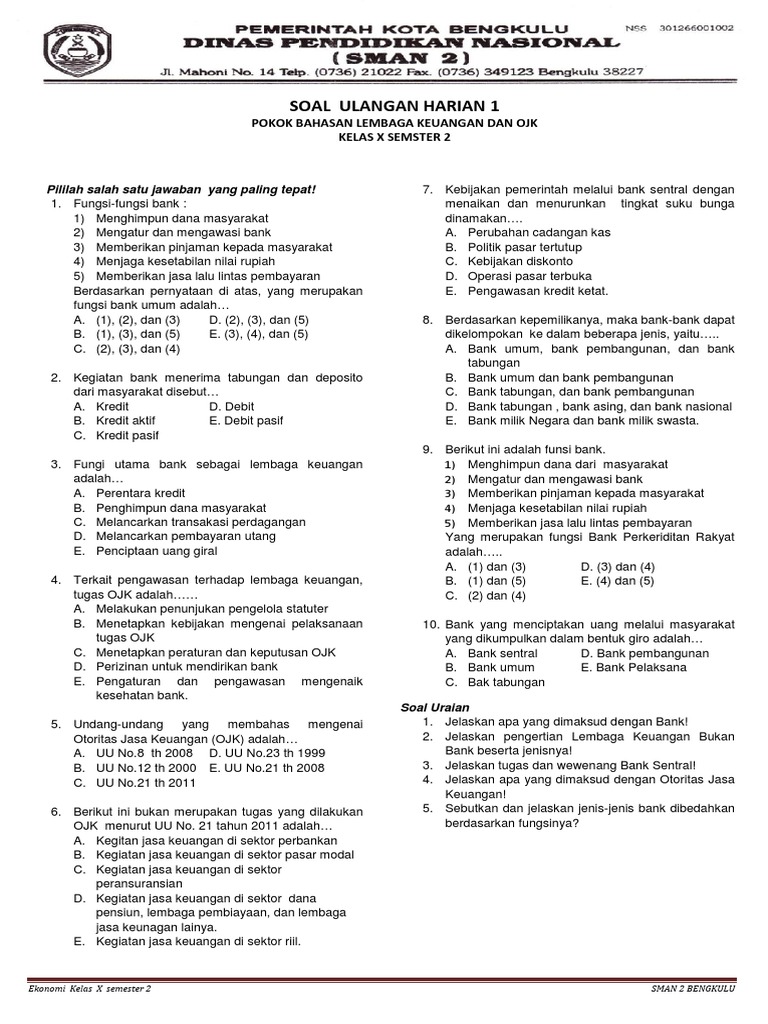 47++ Contoh soal materi ojk ideas