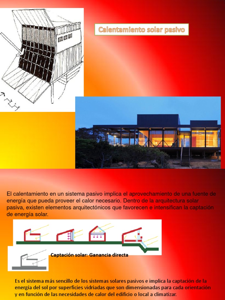Estrategias de Calefacción Solar Pasiva | PDF | Energía solar |  Termodinámica, image size:768x1024