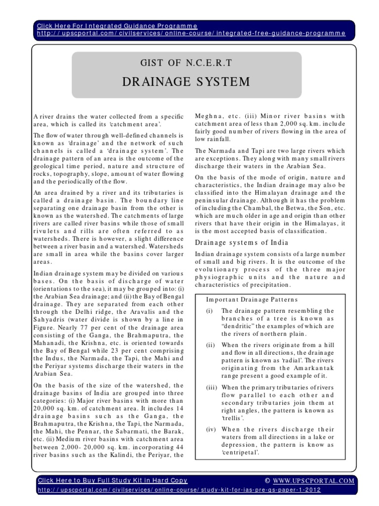 Drainage system topic picture