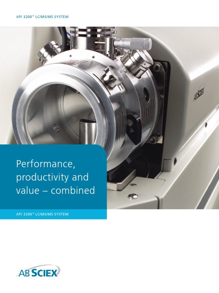 Performance, Productivity and Value - Combined: API 3200 Lc/Ms/Ms ...