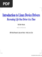 Introduction To Linux Device Drivers: Recreating Life One Driver at A Time