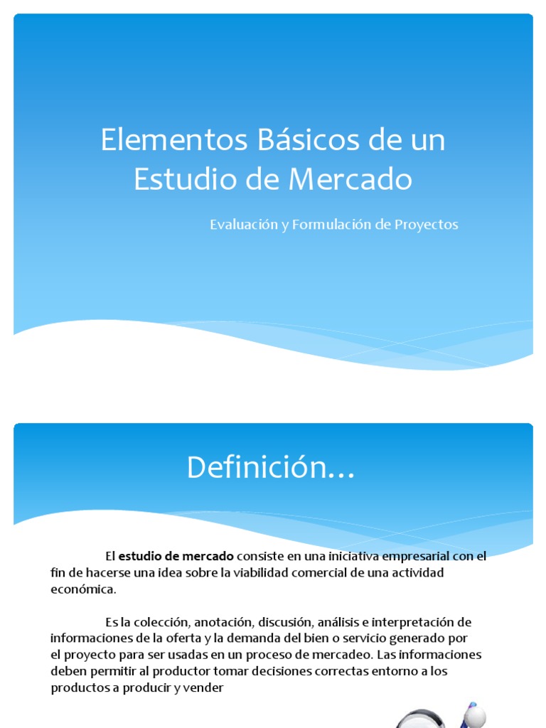 Elementos Básicos de un Estudio de Mercado Oferta