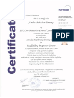 Scaffolding Certificates 