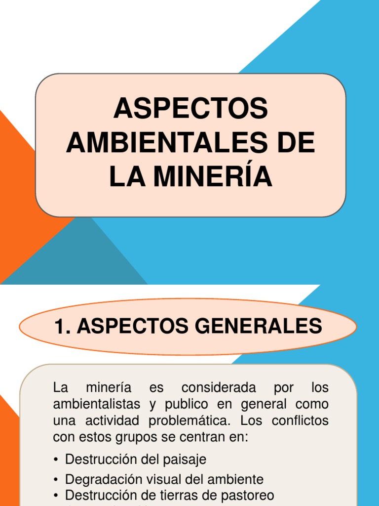 Aspectos Ambientales de La Mineria | Descargar gratis PDF ...