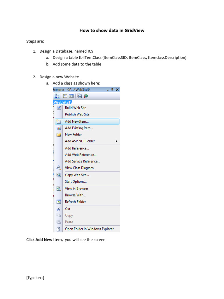 C# Grid View From SQL Server DatabAse | PDF
