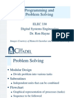 Programming and Problem Solving: ELEC 330 Digital Systems Engineering Dr. Ron Hayne
