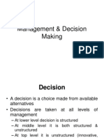 Management & Decision Making