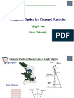 Magnetic Optics For Charged Particles: Ying K. Wu