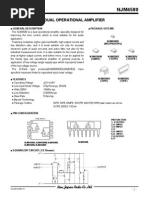 Dual Operational Amplifier: General Description Package Outline