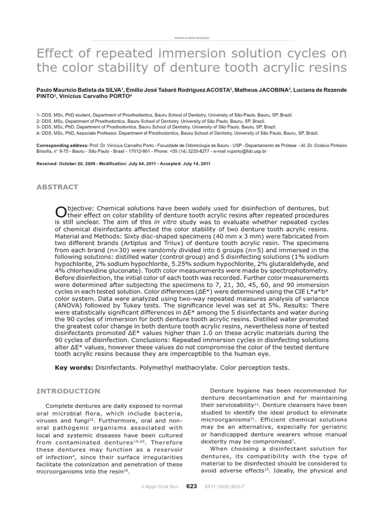 Full Denture PDF Dentures Poly(Methyl Methacrylate)