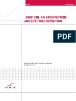 SONIC ESB. An Architecture and Lifecycle Definition