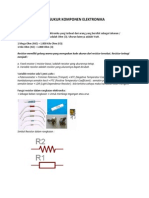 Cara Mengukur Komponen Elektronika