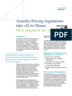 Transfer Pricing Regulations Take Off in Ghana