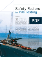 Safety Factors - For Pile Testing