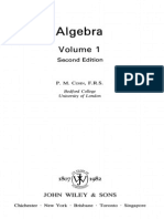 Algebra Vol1 2Ed - Cohn P