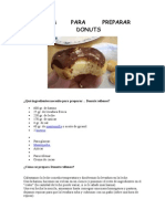 Receta Para Preparar Donuts