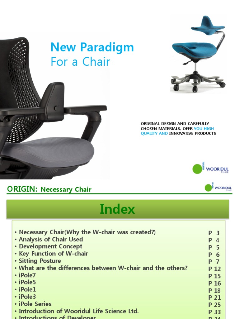 Wooridul Chairs Pelvis Vertebral Column