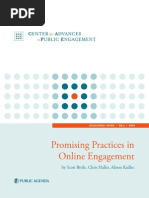 Promising Practices in Online Engagement