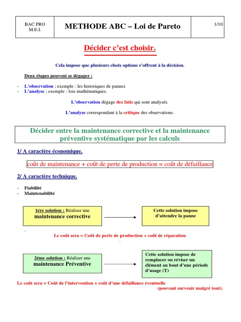 Pareto ABC | PDF