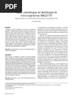 metodologias para identificação de microrgansms_MALDI