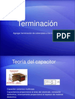 Proceso de terminación de capacitores multicapa con cobre/plata y controles de calidad