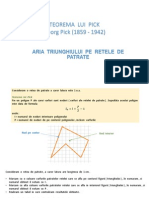 Aria Triunghiului Pe Retele de Patrate