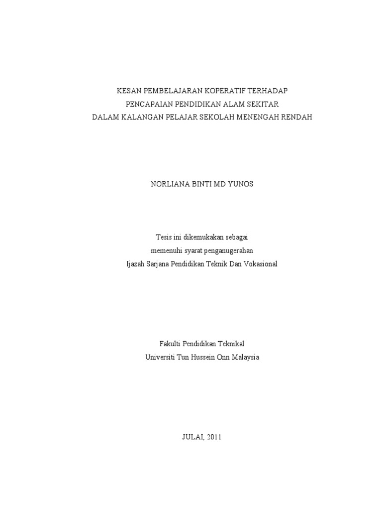 Contoh Thesis Pdf