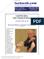 Avoid Flu Shots, Take Vitamin D Instead by Donald W. Miller, JR., MD