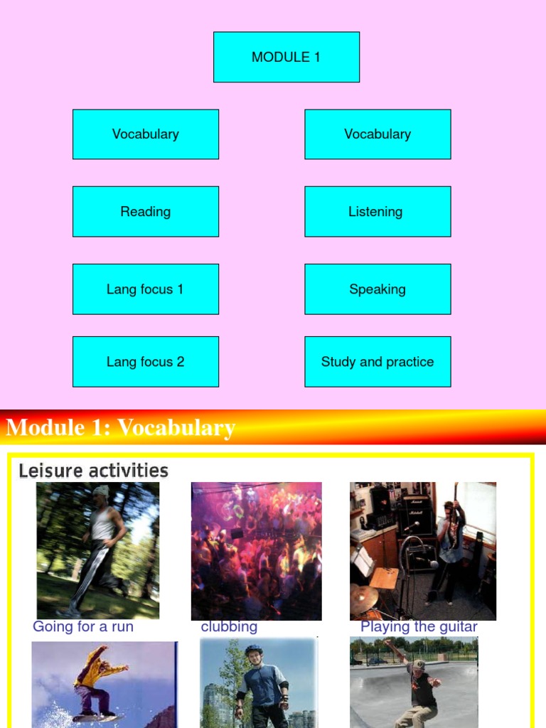 NEW CUTTING EDGE PREINTERMEDIATE Module 1 PDF Verb Linguistic
