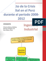 Impacto de La Crisis Mundial en El Peru Durante El Periodo 2008 - 2012