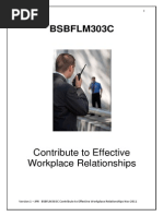 BSBFLM303C Contribute To Effective Workplace - Reading Material