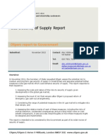 OFGEM (2012) Security of Supply Report