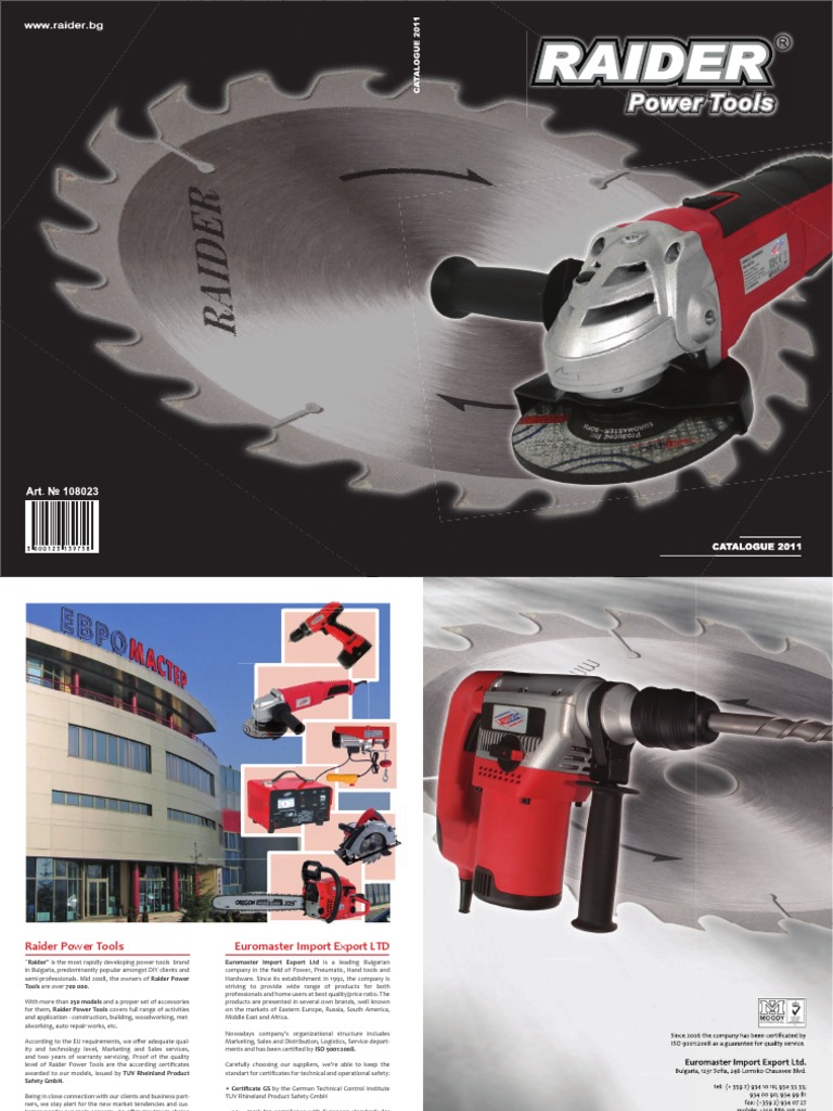 Raider Tools for DIY & Semi-Pros | PDF | Drill | Iso 9000