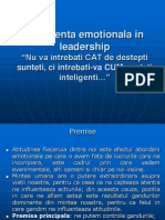 Curs 5 Leadership - Inteligenta Emotionala