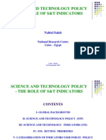 Science and Technology Policy