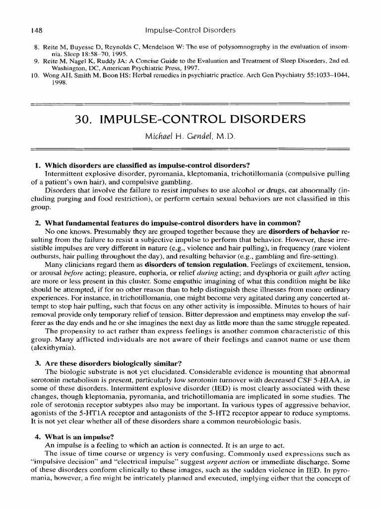 Understanding Impulse-Control Disorders | PDF | Problem Gambling ...