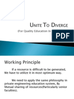 Unite to Diverge