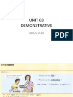 Unit 03 Demonstrative: Grammar