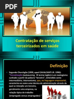 Contratação de serviços terceirizados em saúde