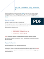 Dynamically Changing ETL Calculations Using Informatica Mapping Variable