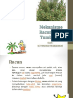 Mekanisme Racun Pada Tumbuhan