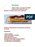 Pastel de Mil Hojas