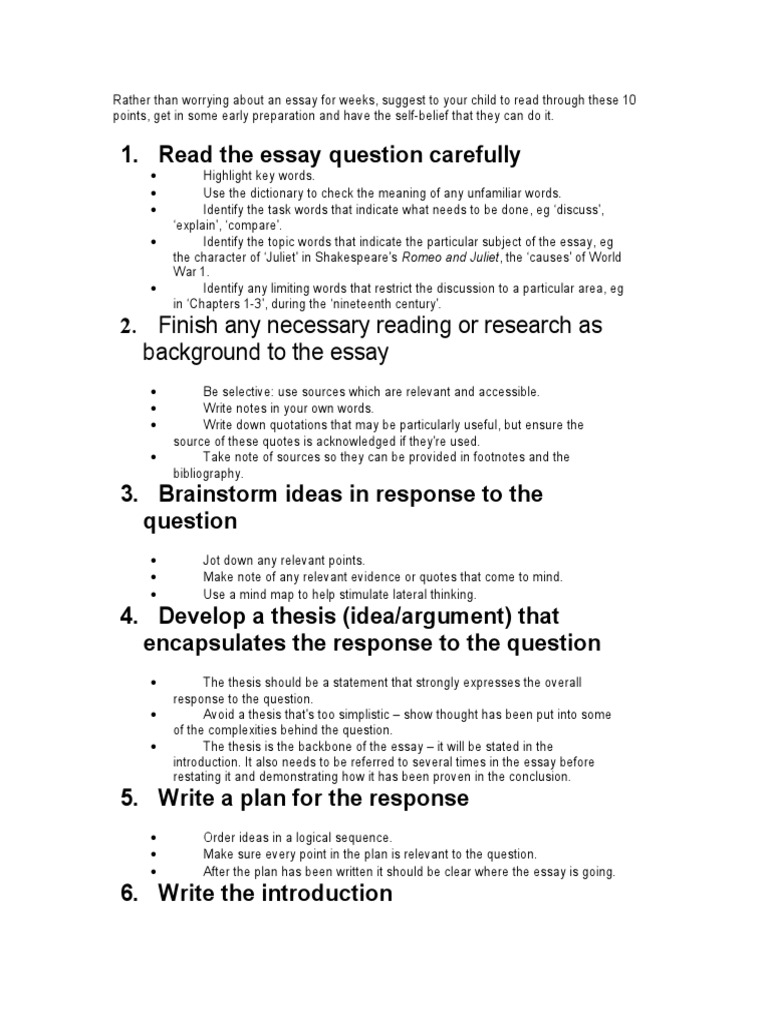 what is a background in an essay examples
