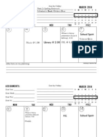 March Weekly Planner