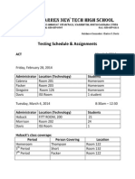 ACT Schedule