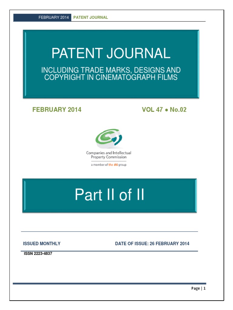 February 2014 - Part 2 of 2 | Patent Application | Trademark